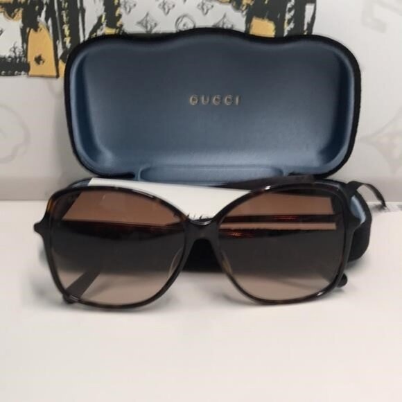 Gucci GG0546SK 002 – Havana Brown Gradient | 60-14-145 | New Authentic” - Picture 5 of 13